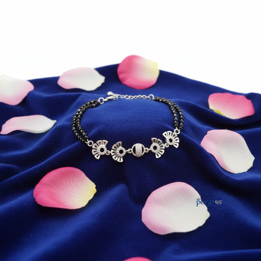 Sterling Silver Stylish Mangalsutra Bracelet