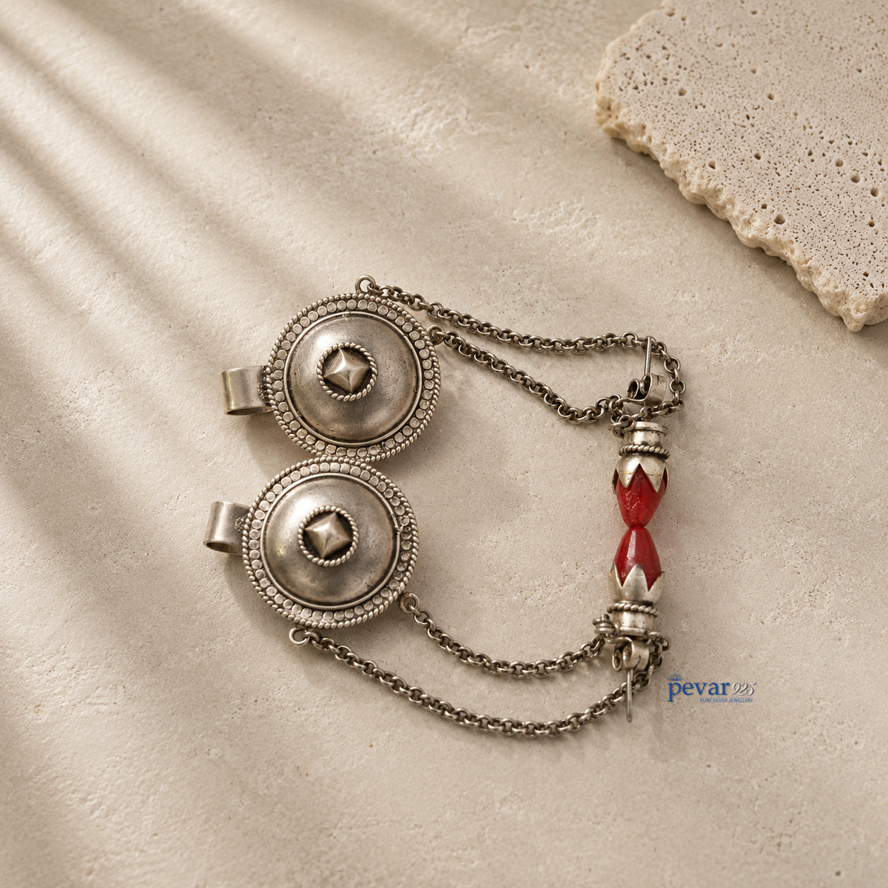 Oxidized Silver Tribal Earrings