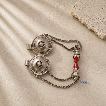 Oxidized Silver Tribal Earrings