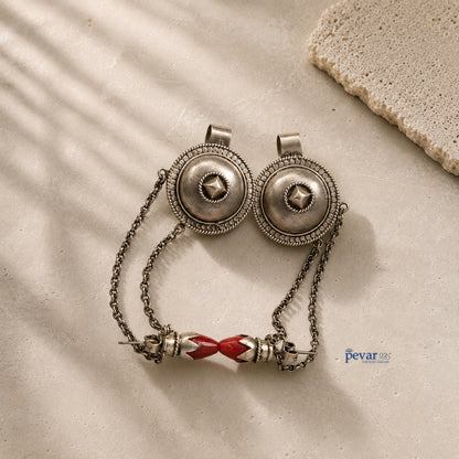 Oxidized Silver Tribal Earrings