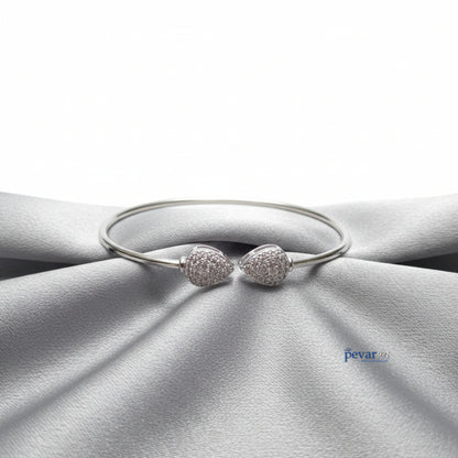 Sterling Silver Lightweight Adjustable Leaf Bracelet