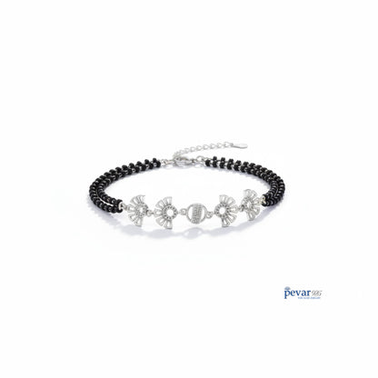 Sterling Silver Stylish Mangalsutra Bracelet